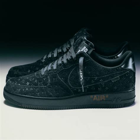 nike air force 1 x louis vuitton black